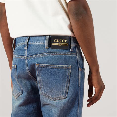 gucci azzurro uomo|GUCCI JEANS ADERENTI EFFETTO DELAVE Azzurro Uomo.